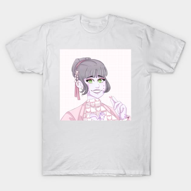 Anime Girl Pixal T-Shirt by Owlhana